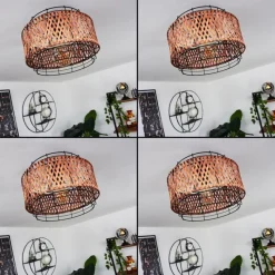 hofstein Plafonnier Otta Noir, 1 lumière