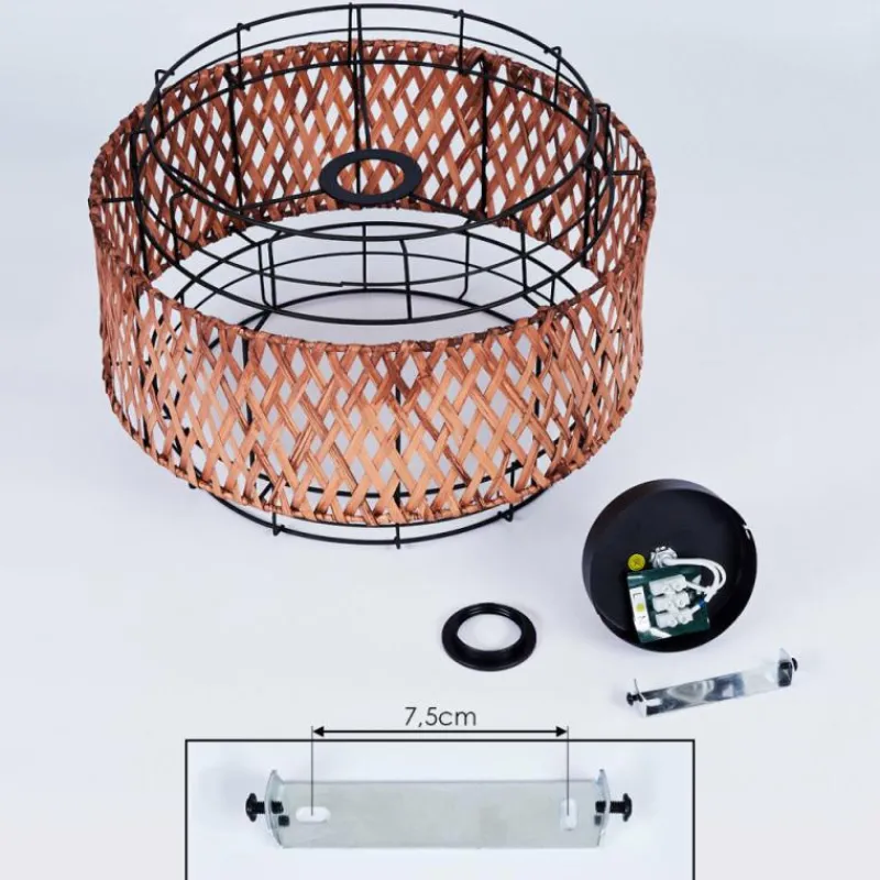 hofstein Plafonnier Otta Noir, 1 lumière