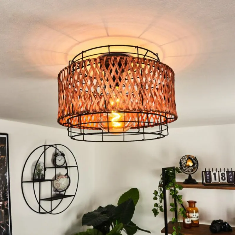 hofstein Plafonnier Otta Noir, 1 lumière