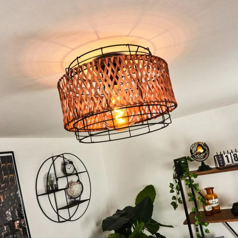 hofstein Plafonnier Otta Noir, 1 lumière