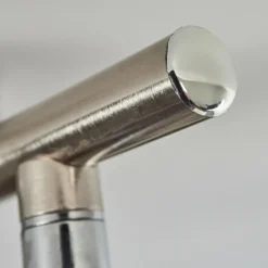 hofstein Plafonnier Oula LED Nickel mat, 2 lumières