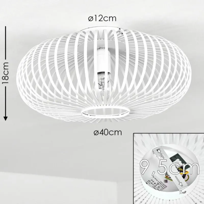 hofstein Plafonnier Ovari Blanc, 1 lumière