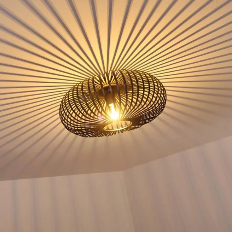 hofstein Plafonnier Ovari Noir, 1 lumière