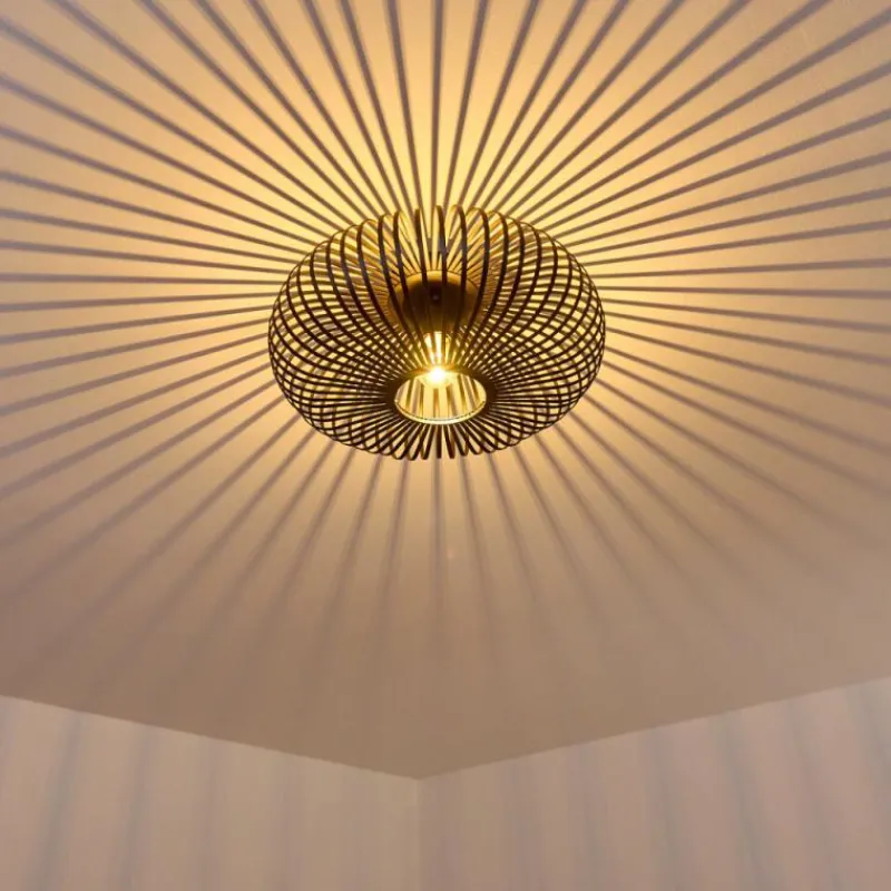 hofstein Plafonnier Ovari Noir, 1 lumière