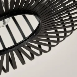 hofstein Plafonnier Ovari Noir, 1 lumière