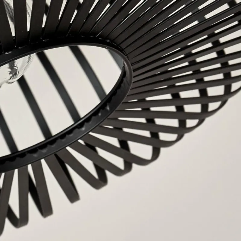 hofstein Plafonnier Ovari Noir, 1 lumière