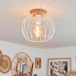 Luminaires Scandinaves-hofstein Plafonnier Pajalta Écru, 1 lumière