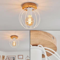 Luminaires Scandinaves-hofstein Plafonnier Pajalta Écru, 1 lumière