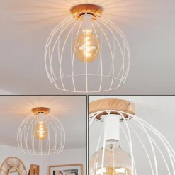 Luminaires Scandinaves-hofstein Plafonnier Pajalta Écru, 1 lumière