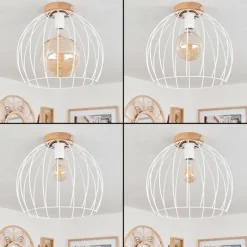 Luminaires Scandinaves-hofstein Plafonnier Pajalta Écru, 1 lumière