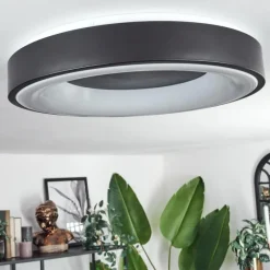 hofstein Plafonnier Palanko LED Blanc, 1 lumière, Télécommandes