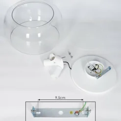 hofstein Plafonnier Palibatz Blanc, 3 lumières