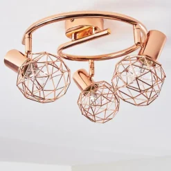 hofstein Plafonnier Palmira Cuivre, 3 lumières