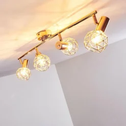 hofstein Plafonnier Palmira Cuivre, 4 lumières