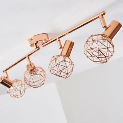 hofstein Plafonnier Palmira Cuivre, 4 lumières