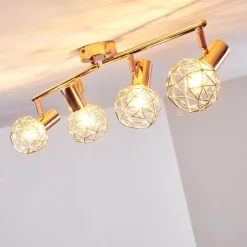 hofstein Plafonnier Palmira Cuivre, 4 lumières