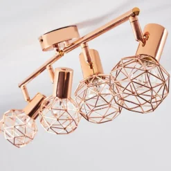 hofstein Plafonnier Palmira Cuivre, 4 lumières