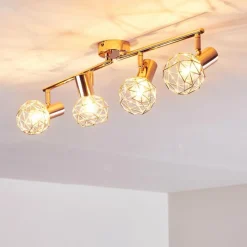 hofstein Plafonnier Palmira Cuivre, 4 lumières