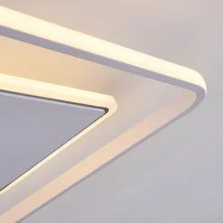 hofstein Plafonnier Panchita LED Blanc, 1 lumière, Télécommandes