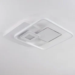 hofstein Plafonnier Panchita LED Blanc, 1 lumière, Télécommandes