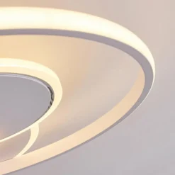 hofstein Plafonnier Panchita LED Blanc, 1 lumière, Télécommandes