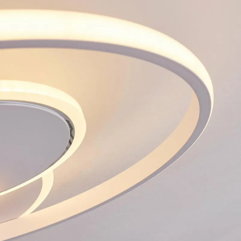 hofstein Plafonnier Panchita LED Blanc, 1 lumière, Télécommandes