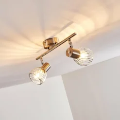 hofstein Plafonnier Parado Nickel mat, 2 lumières