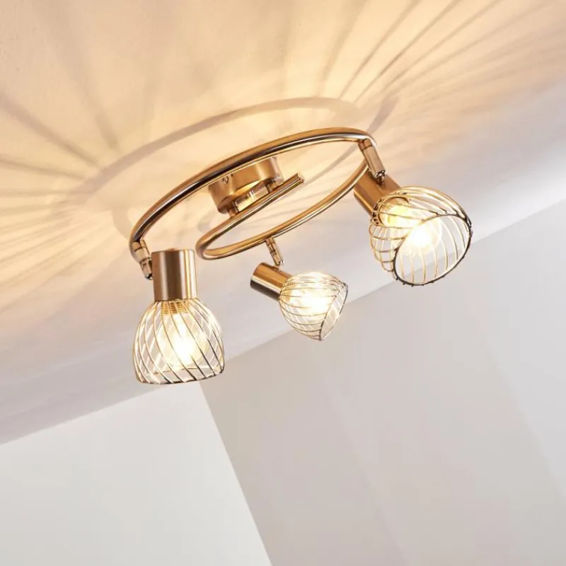 hofstein Plafonnier Parado Nickel mat, 3 lumières