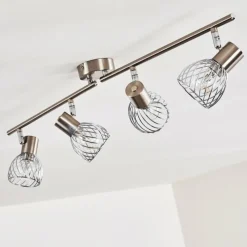 hofstein Plafonnier Parado Nickel mat, 4 lumières