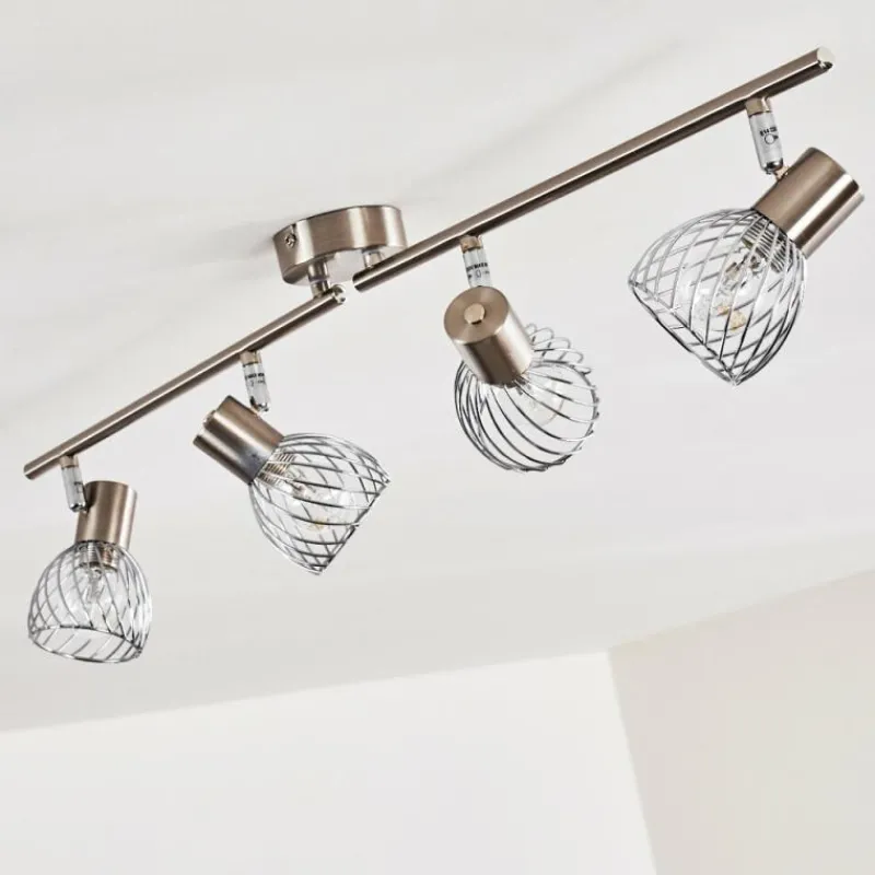 hofstein Plafonnier Parado Nickel mat, 4 lumières