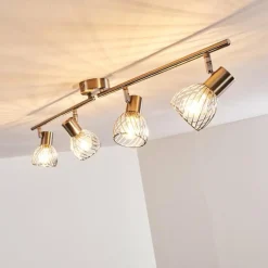 hofstein Plafonnier Parado Nickel mat, 4 lumières