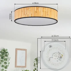 Luminaires Scandinaves-hofstein Plafonnier Parbiak LED Blanc, 1 lumière