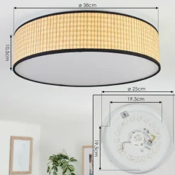 Luminaires Scandinaves-hofstein Plafonnier Parbiak LED Blanc, 1 lumière