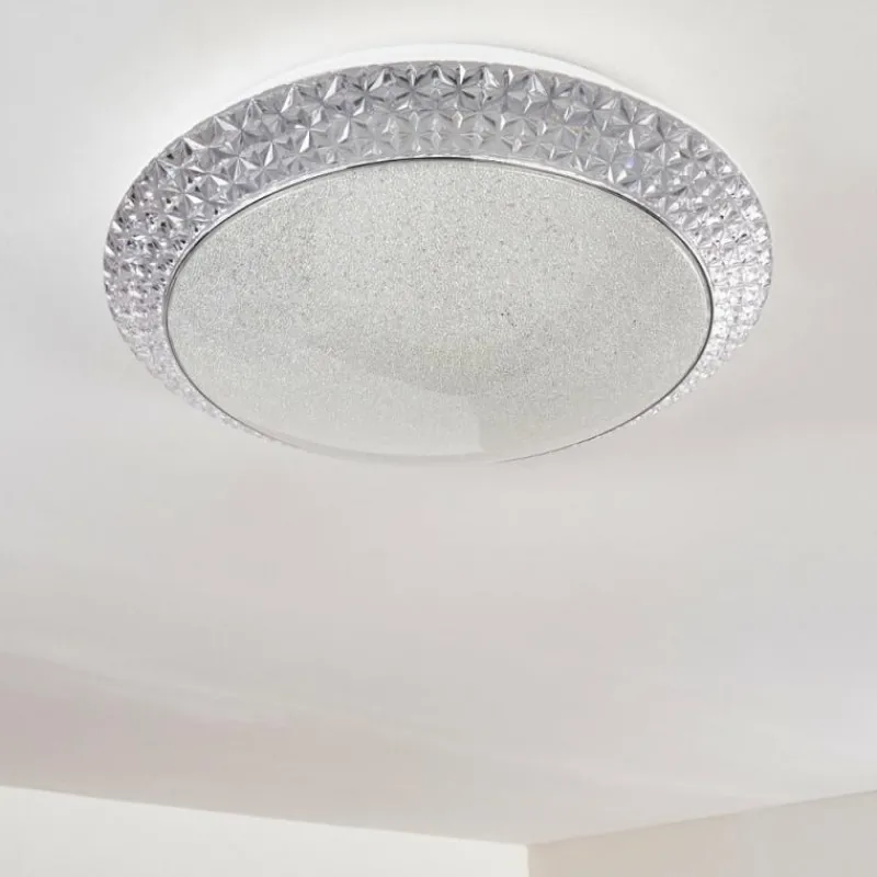 hofstein Plafonnier Parrita LED Blanc, 1 lumière, Télécommandes, Changeur de couleurs* Éclairage Led