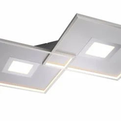 Luminaires Paul Neuhaus Plafonnier Paul Neuhaus AMARA LED Nickel mat, 1 lumière, Télécommandes* Éclairage Led