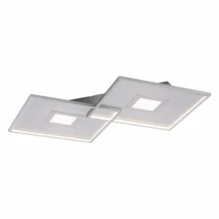 Luminaires Paul Neuhaus Plafonnier Paul Neuhaus AMARA LED Nickel mat, 1 lumière, Télécommandes* Éclairage Led