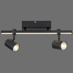 Luminaires Paul Neuhaus Plafonnier Paul Neuhaus BARIK LED Noir, 2 lumières* Spots Et Projecteurs