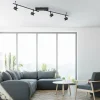 Luminaires Paul Neuhaus Plafonnier Paul Neuhaus BARIK LED Noir, 4 lumières* Éclairage Led