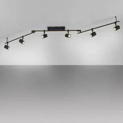 Luminaires Paul Neuhaus Plafonnier Paul Neuhaus BARIK LED Noir, 6 lumières* Éclairage Led