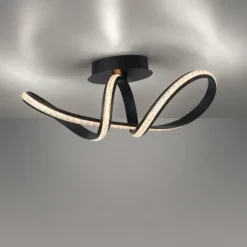 Luminaires Paul Neuhaus Plafonnier Paul Neuhaus BRILLA LED Noir, 1 lumière* Éclairage Led