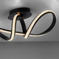 Luminaires Paul Neuhaus Plafonnier Paul Neuhaus BRILLA LED Noir, 1 lumière* Éclairage Led