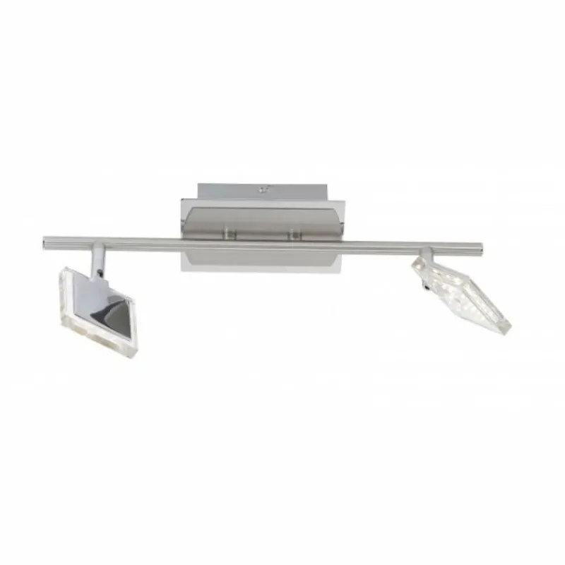 Luminaires Paul Neuhaus Plafonnier Paul Neuhaus DAAN LED Chrome, 2 lumières* Éclairage Led