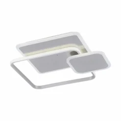 Luminaires Paul Neuhaus Plafonnier Paul Neuhaus EMILIO LED Argenté, 1 lumière, Télécommandes* Éclairage Led