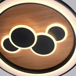 Lampes En Bois-Luminaires Paul Neuhaus Plafonnier Paul Neuhaus ELIZA LED Écru, 2 lumières