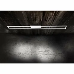 Luminaires Paul Neuhaus Plafonnier Paul Neuhaus INIGO LED Acier inoxydable, 4 lumières* Éclairage Led