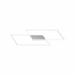 Luminaires Paul Neuhaus Plafonnier Paul Neuhaus INIGO LED Acier inoxydable, 2 lumières* Éclairage Led
