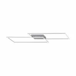 Luminaires Paul Neuhaus Plafonnier Paul Neuhaus INIGO LED Argenté, 2 lumières* Éclairage Led