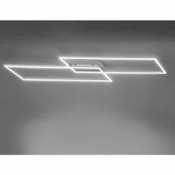Luminaires Paul Neuhaus Plafonnier Paul Neuhaus INIGO LED Argenté, 2 lumières* Éclairage Led