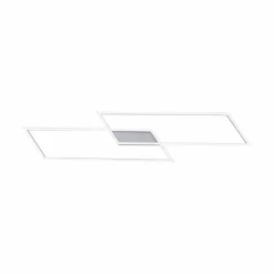 Luminaires Paul Neuhaus Plafonnier Paul Neuhaus INIGO LED Argenté, 2 lumières* Éclairage Led