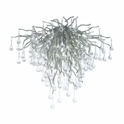 Luminaires Paul Neuhaus Plafonnier Paul Neuhaus ICICLE Acier inoxydable, 9 lumières